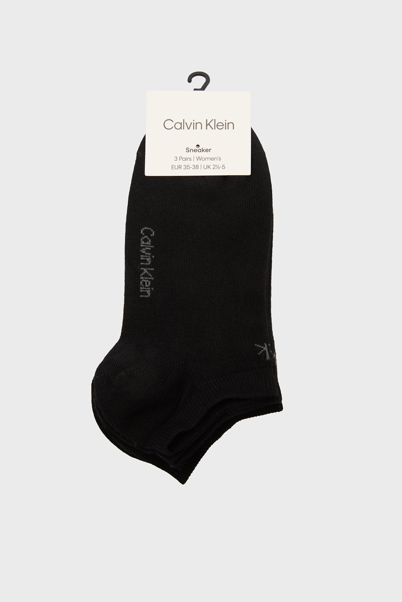 Женские черные носки (3 пары) SNEAKER Черный 39-42 Calvin Klein 701234369 Женские черные носки (3 пары) SNEAKER Черный 39-42 Calvin Klein 701234369