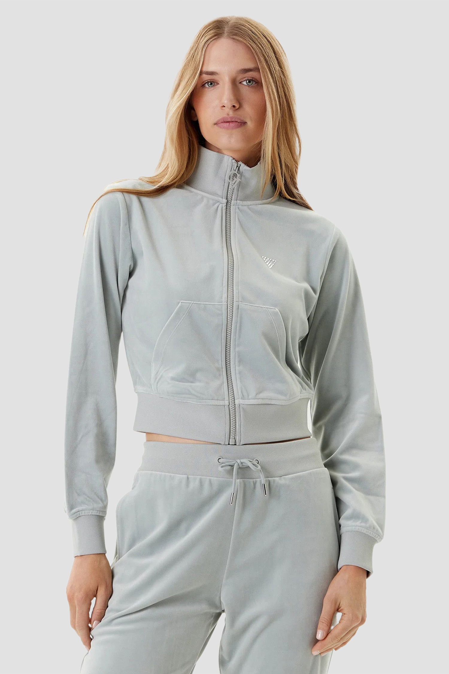 Женская серая спортивная кофта Серый M Guess V3BQ22.K0232;G8GA Женская серая спортивная кофта Серый M Guess V3BQ22.K0232;G8GA