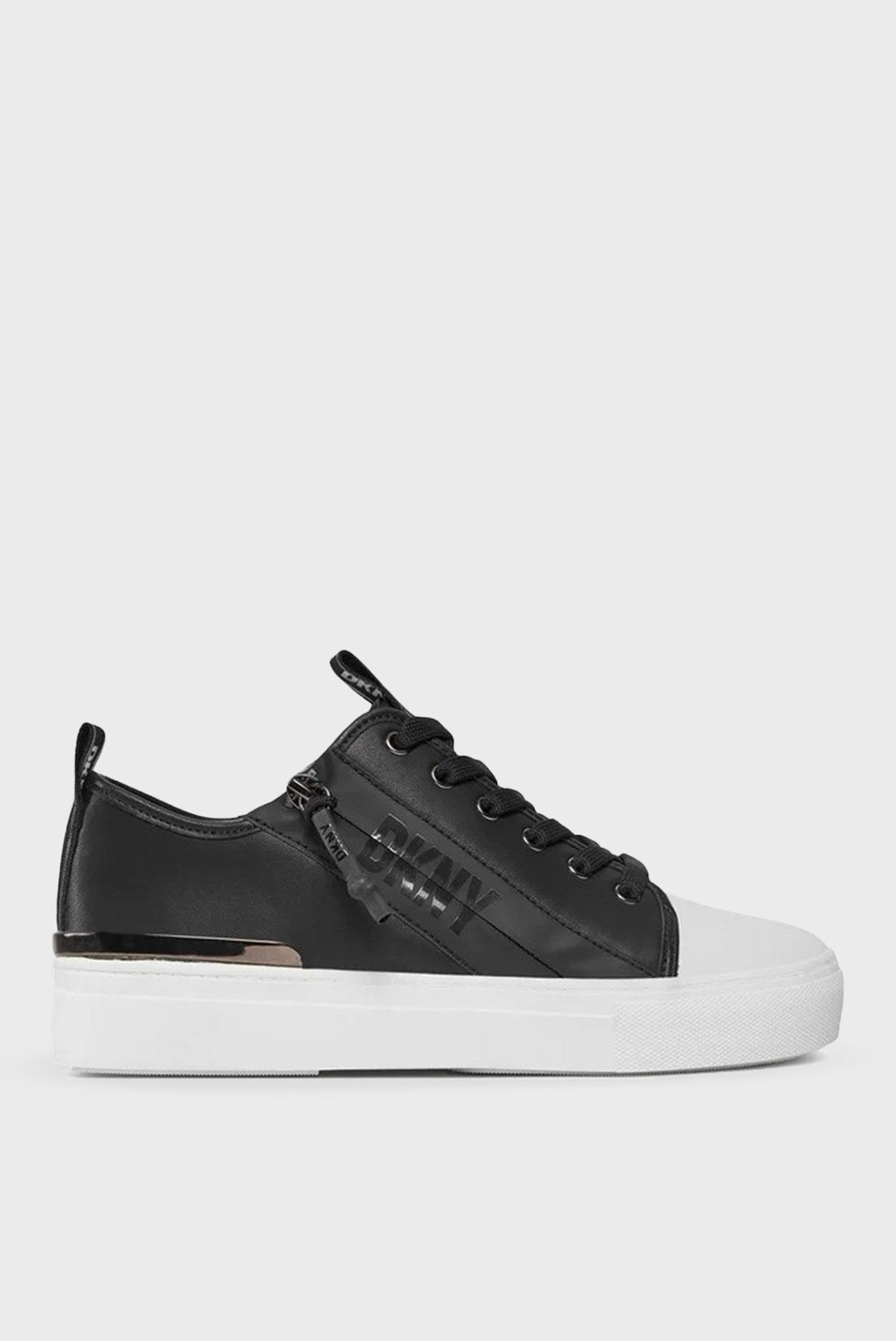 Женские черные кожаные кеды Черный 40.5 DKNY K3370734 Женские черные кожаные кеды Черный 40.5 DKNY K3370734