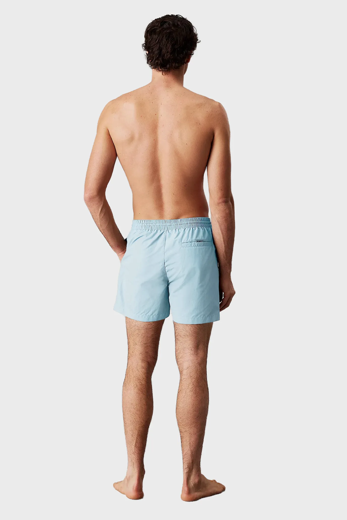 Чоловічі блакитні плавальні шорти MEDIUM DRAWSTRING 3