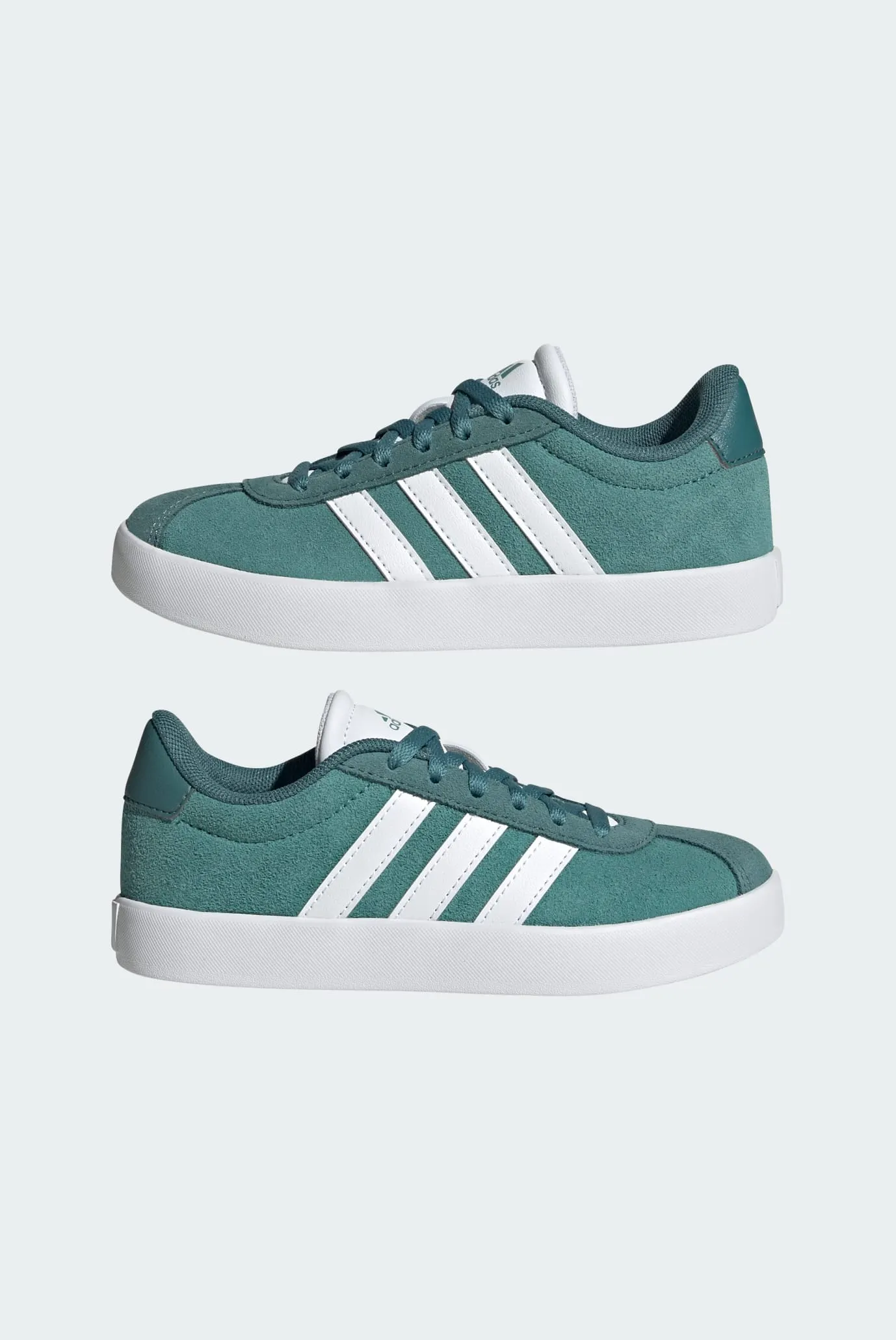 Детские зеленые замшевые сникерсы VL Court 3.0 Kids 7