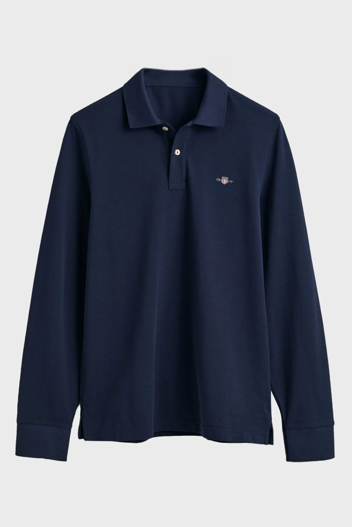 Чоловіче темно-синє поло REG SHIELD LS PIQUE RUGGER 5