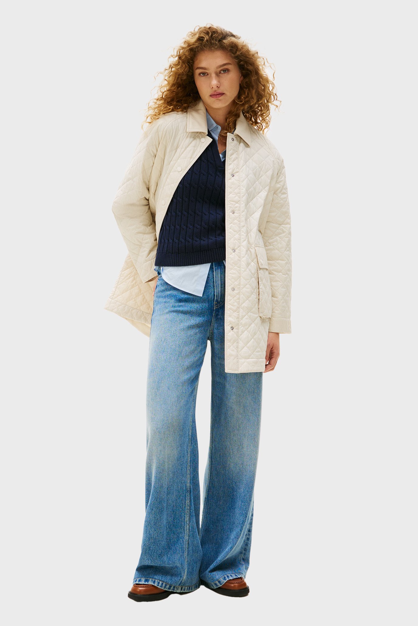 Женская бежевая куртка PADDED Бежевый S Tommy Hilfiger WW0WW46448 Женская бежевая куртка PADDED Бежевый S Tommy Hilfiger WW0WW46448