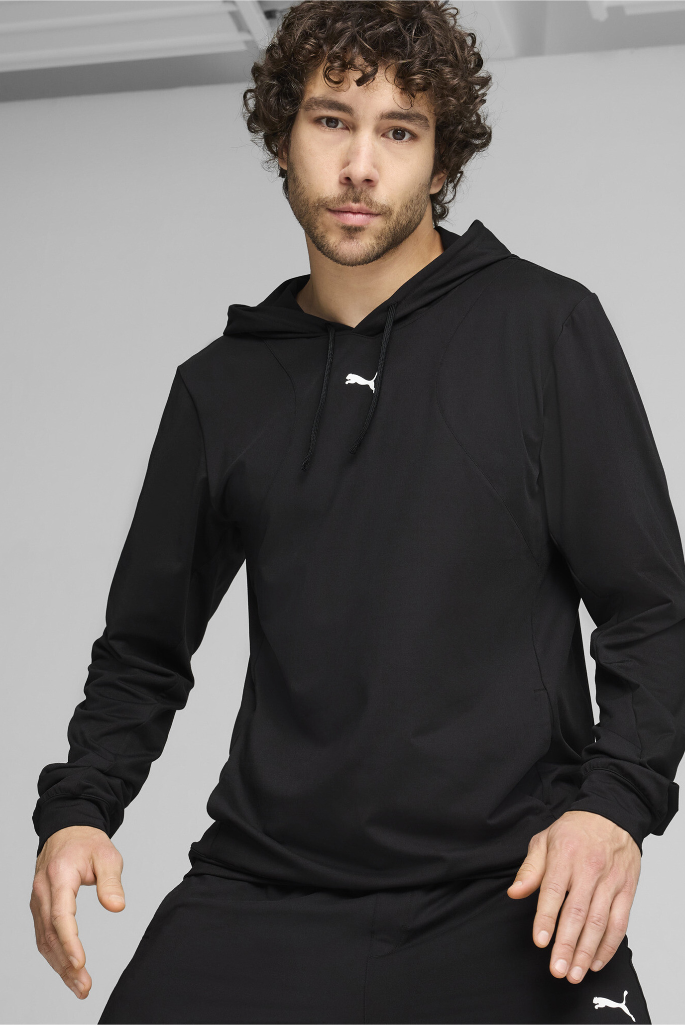 Мужское черное худи CLOUDSPUN Hoodie Men 1