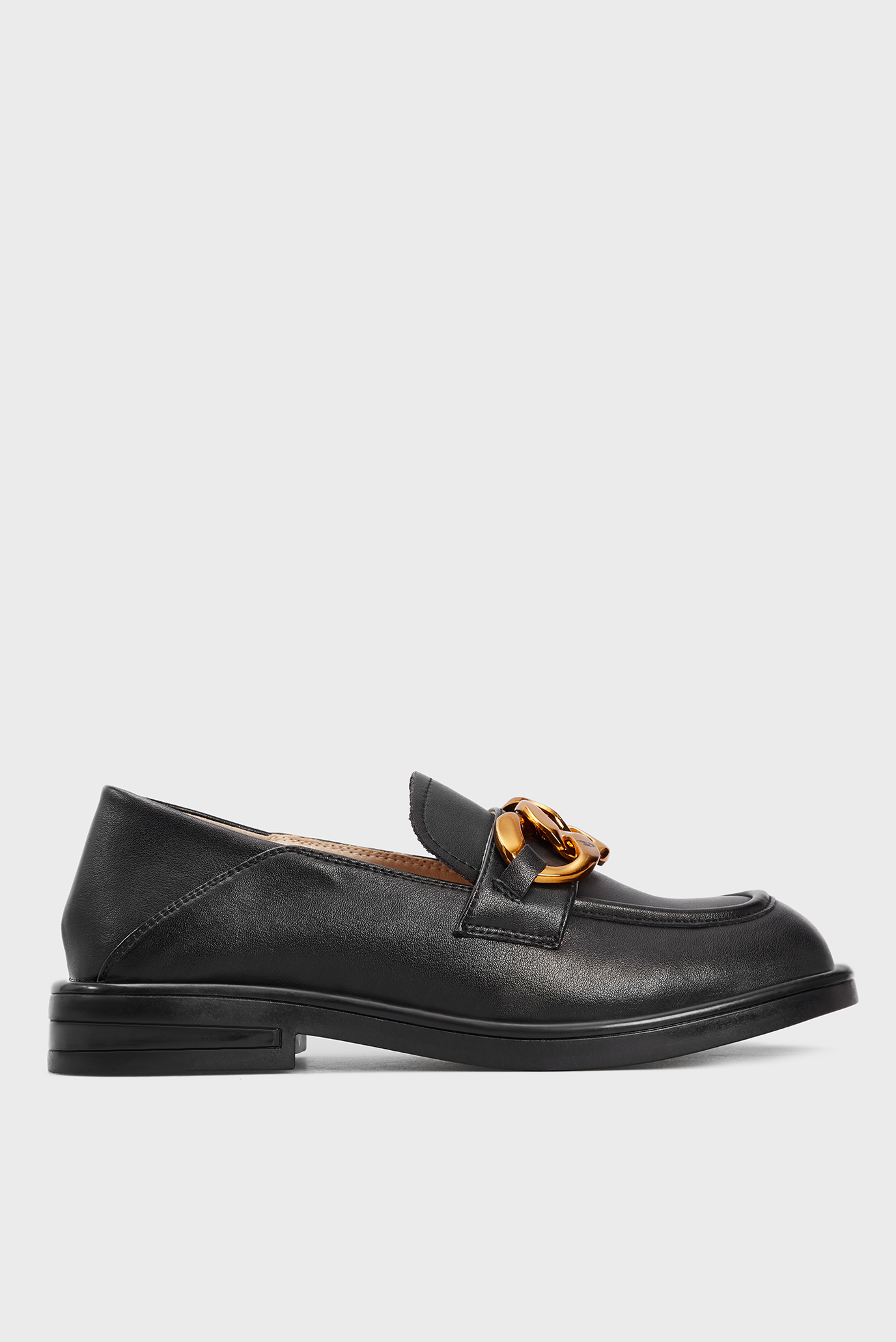Женские черные кожаные лоферы Antonio Biaggi 85435 — MD-Fashion
