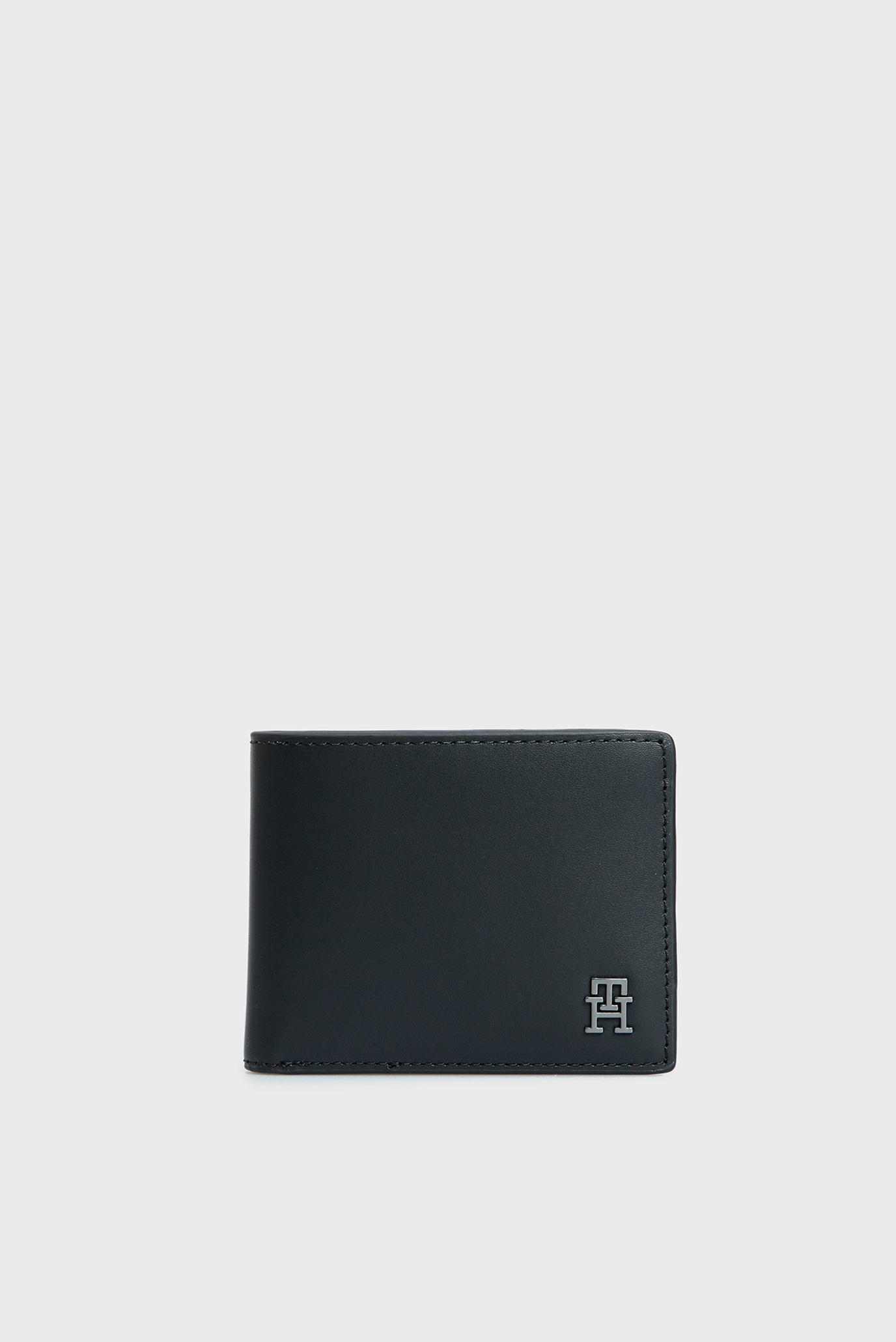 Мужской черный кожаный кошелек TH MODERN LEA MINI CC WALLET 1