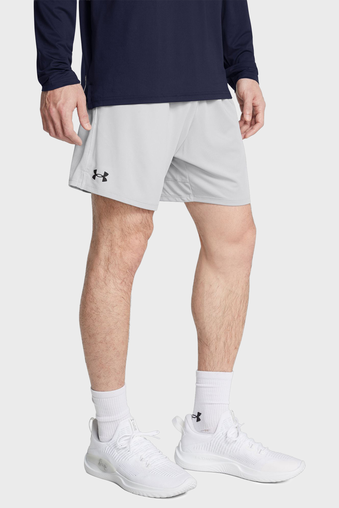 Мужские серые шорты Tech Vent 7in Shorts Серый L Under Armour 1388645-011 Мужские серые шорты Tech Vent 7in Shorts Серый L Under Armour 1388645-011