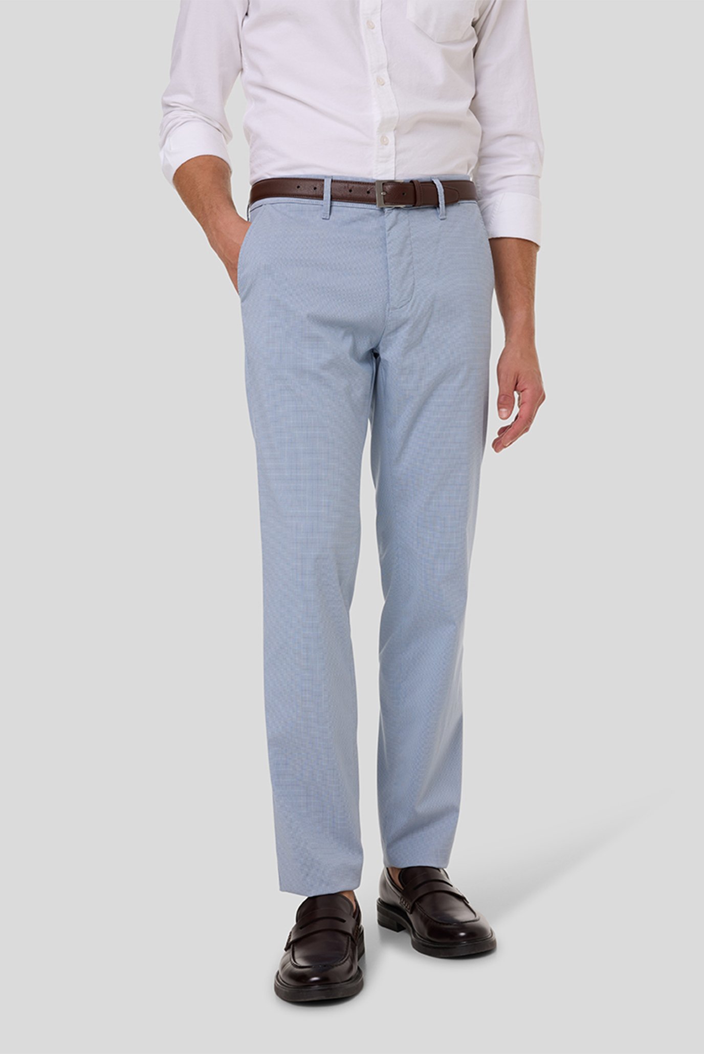 Мужские голубые чиносы в клетку Голубой 32-34 Pierre Cardin PC.-C3 33730.1058 Мужские голубые чиносы в клетку Голубой 32-34 Pierre Cardin PC.-C3 33730.1058