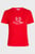 Жіноча червона футболка SLIM FLAG SCRIPT TEE SS