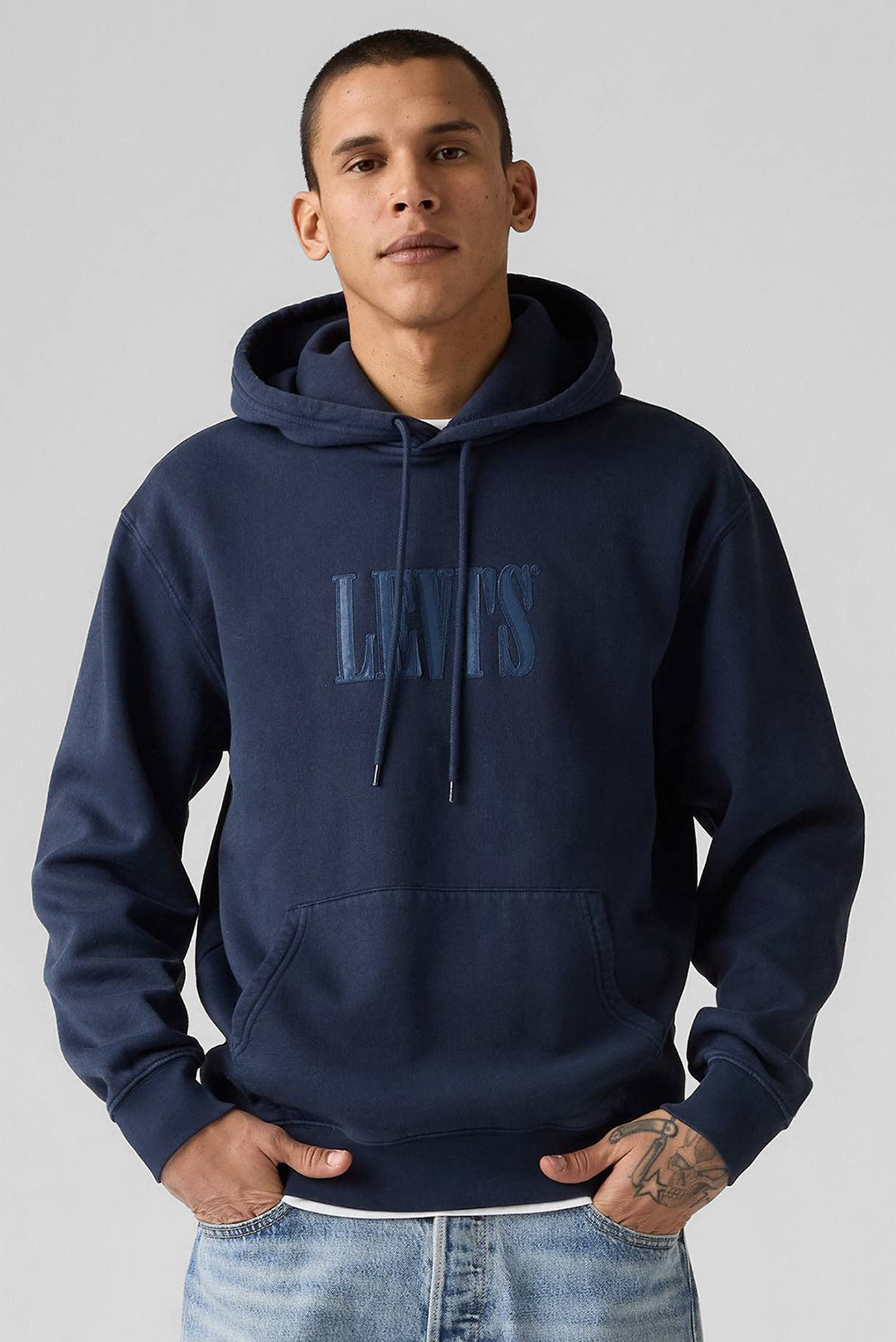 Мужское темно-синее худи Синий L Levi’s® 38479;0380 Мужское темно-синее худи Синий L Levi’s® 38479;0380