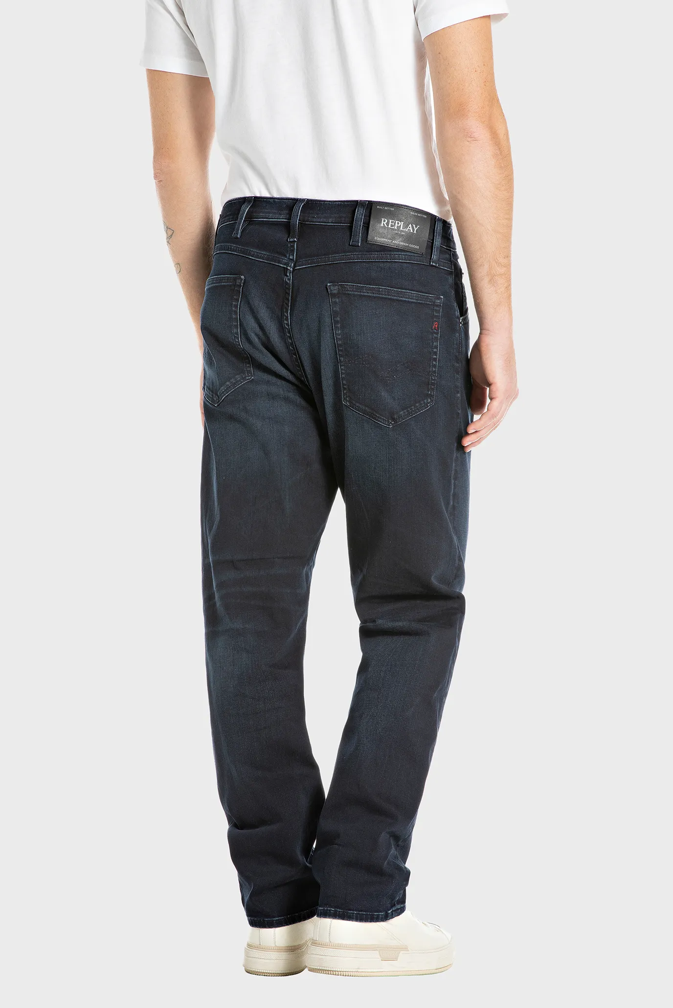 Мужские темно-синие джинсы 3