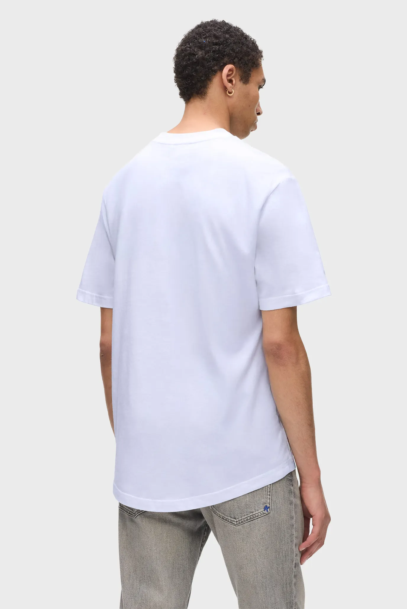 Чоловіча біла футболка embossed 3