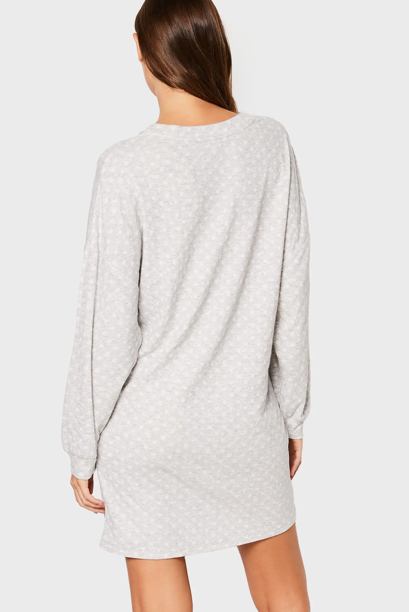 Женская серая ночная рубашка с узором GARY 2