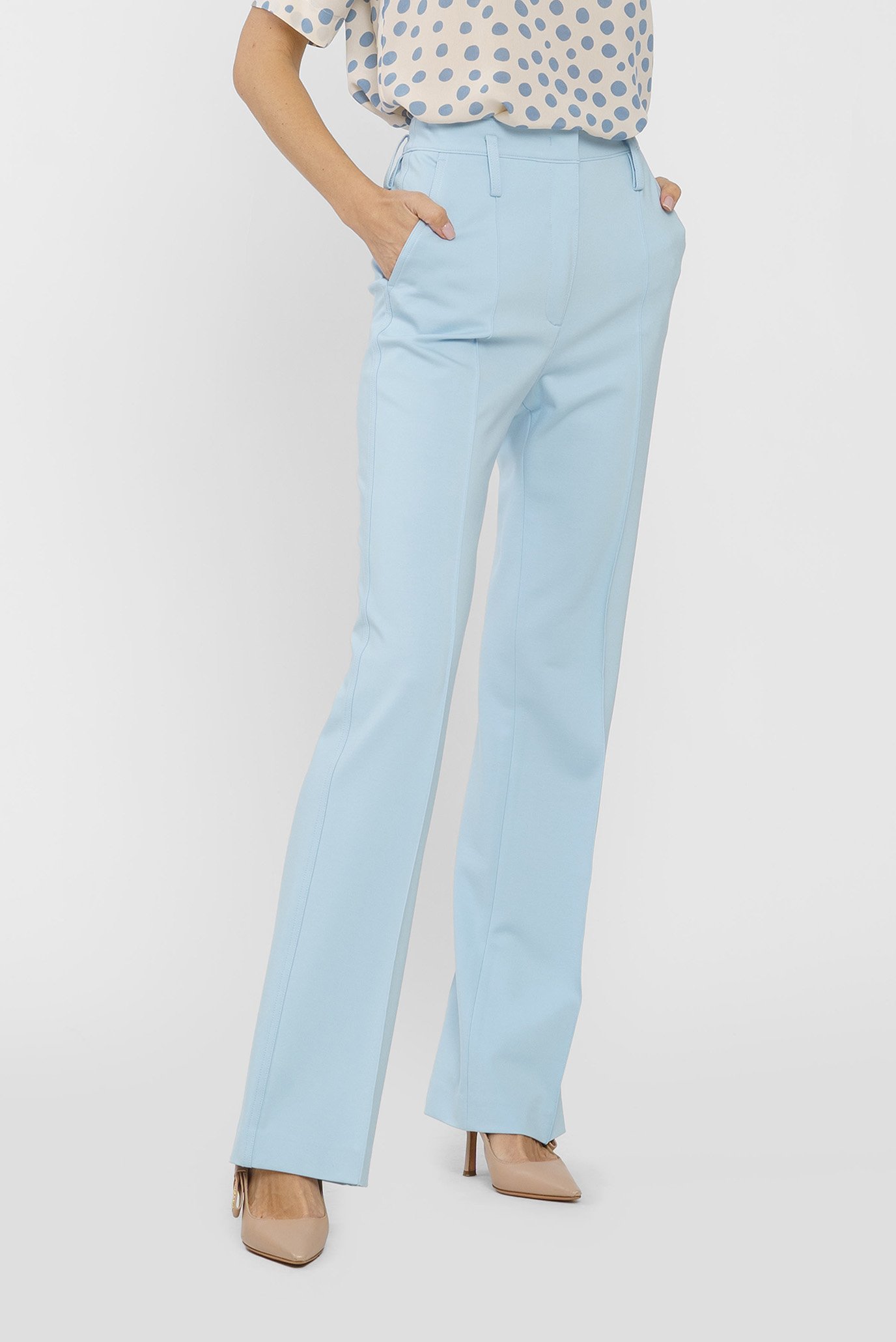 Жіночі блакитні брюки 1