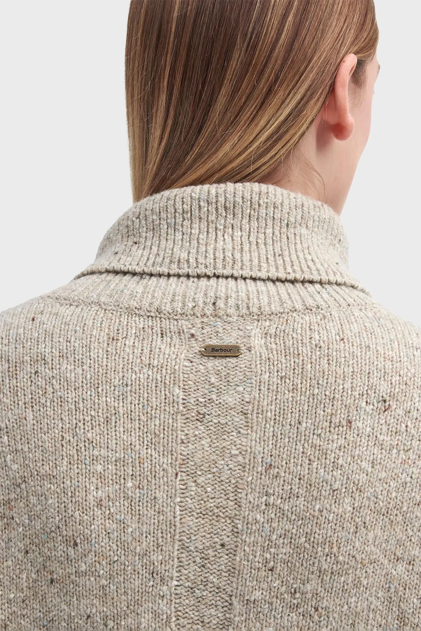 Женская бежевая шерстяная кофта 7