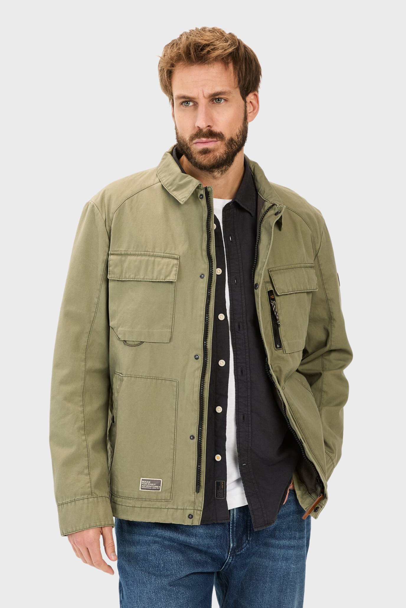 Мужская оливковая куртка Оливковый 50 Camel Active 430980-5N55-34 Мужская оливковая куртка Оливковый 50 Camel Active 430980-5N55-34