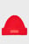 Женская красная шерстяная шапка TOMMY TWIST BEANIE