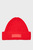 Женская красная шерстяная шапка TOMMY TWIST BEANIE