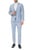 Мужской голубой шерстяной костюм (пиджак, брюки)