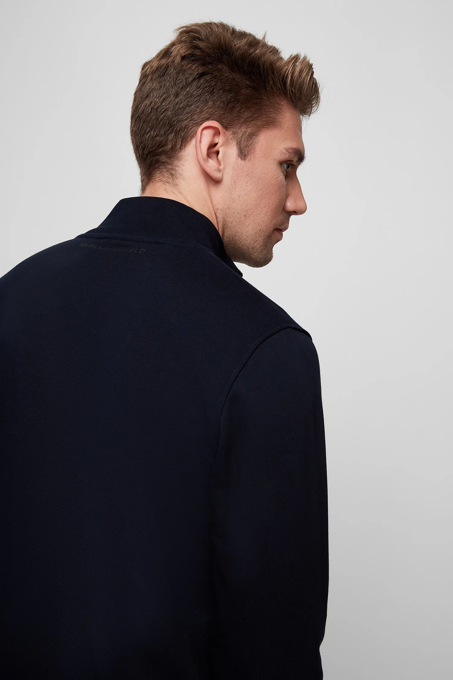 Чоловіча темно-синя спортивна кофта 4