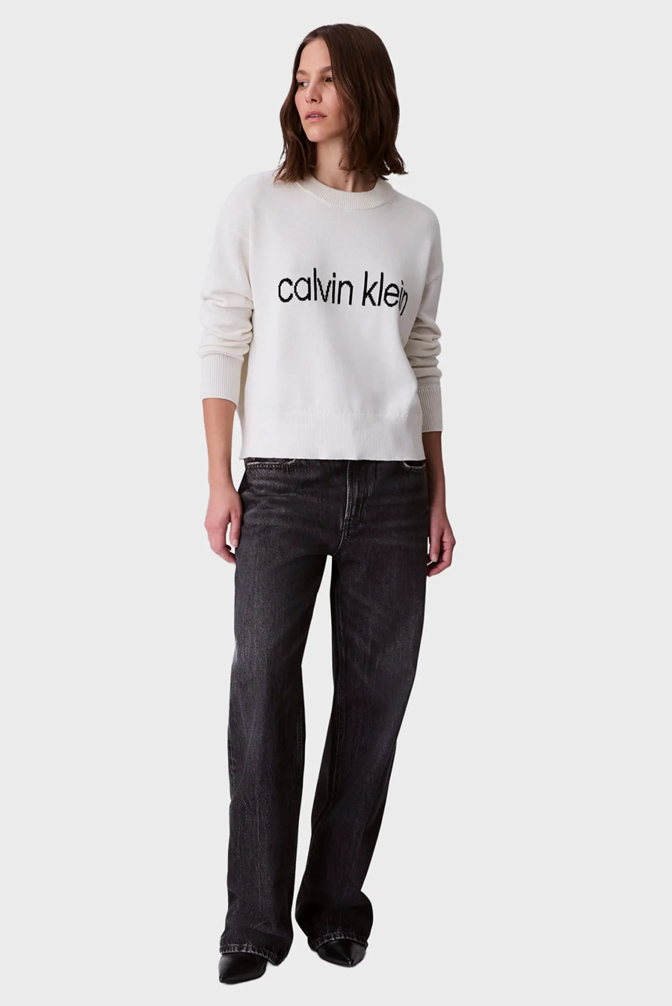 Женский белый джемпер Graphic 2