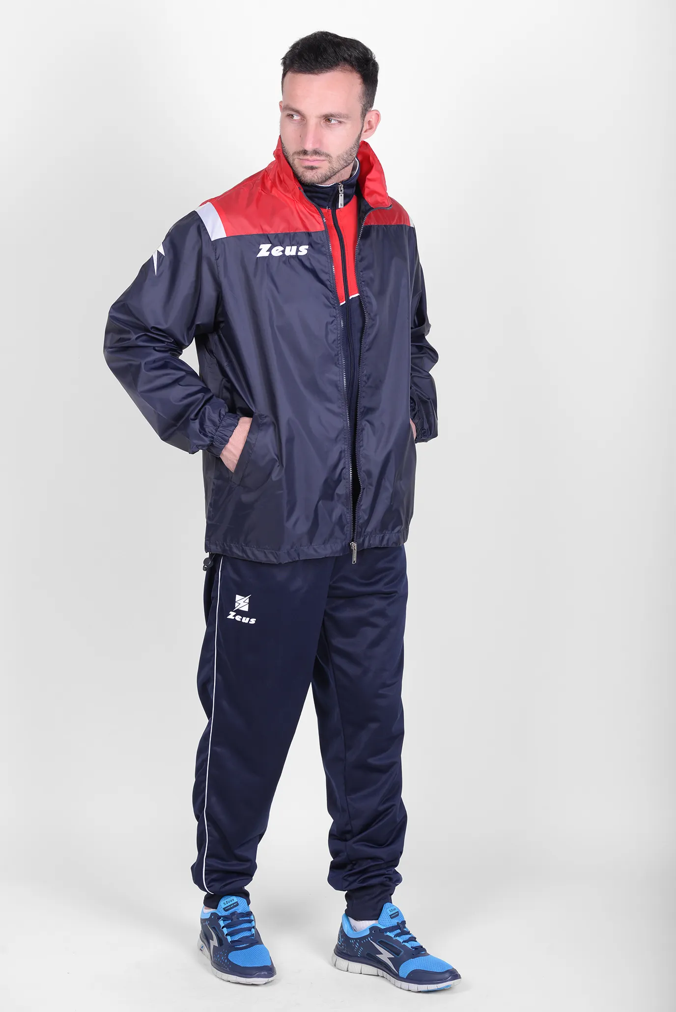 Чоловіча синя вітровка Zeus K-WAY VESUVIO BL/RE 2