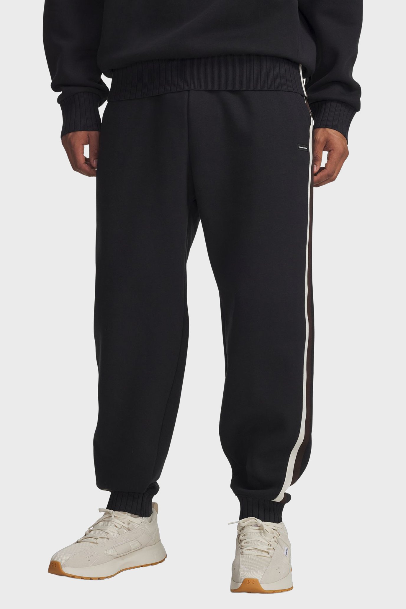 Мужские черные спортивные брюки UA Icon Heavy Rib Jogger Черный XXL Under Armour 6005696-001 Мужские черные спортивные брюки UA Icon Heavy Rib Jogger Черный XXL Under Armour 6005696-001