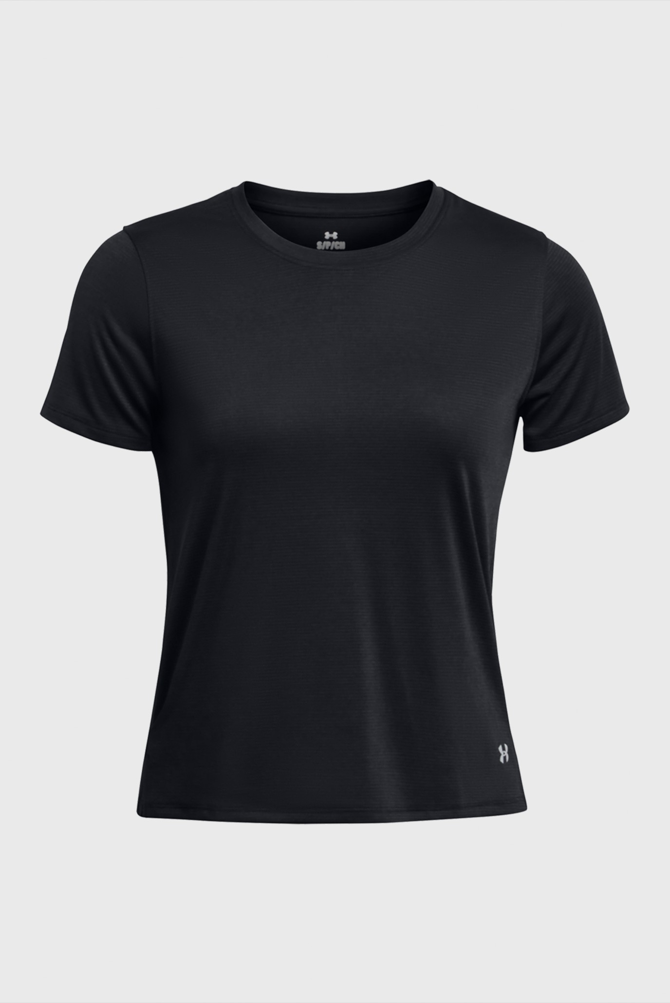 Женская черная футболка UA LAUNCH SHORTSLEEVE Under Armour 1382434-001 — MD- Fashion