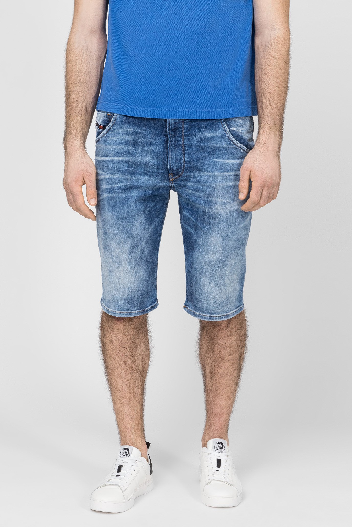 Мужские синие джинсовые шорты 1