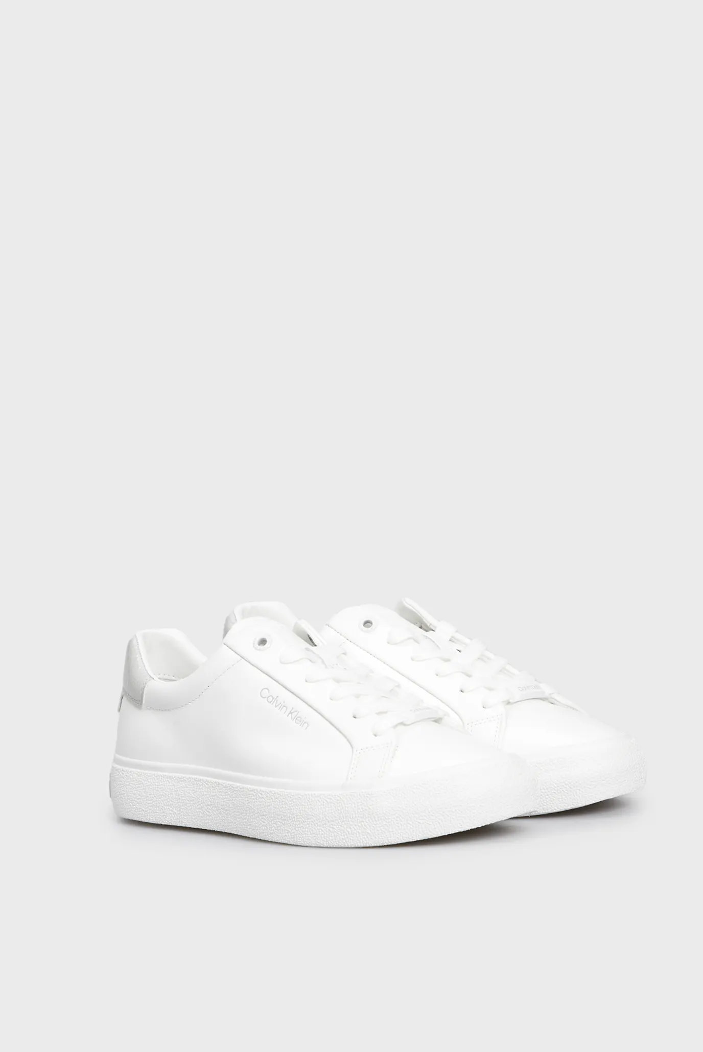 Жіночі білі шкіряні снікерси VULC LACE UP TEXTURE FOX - LTH