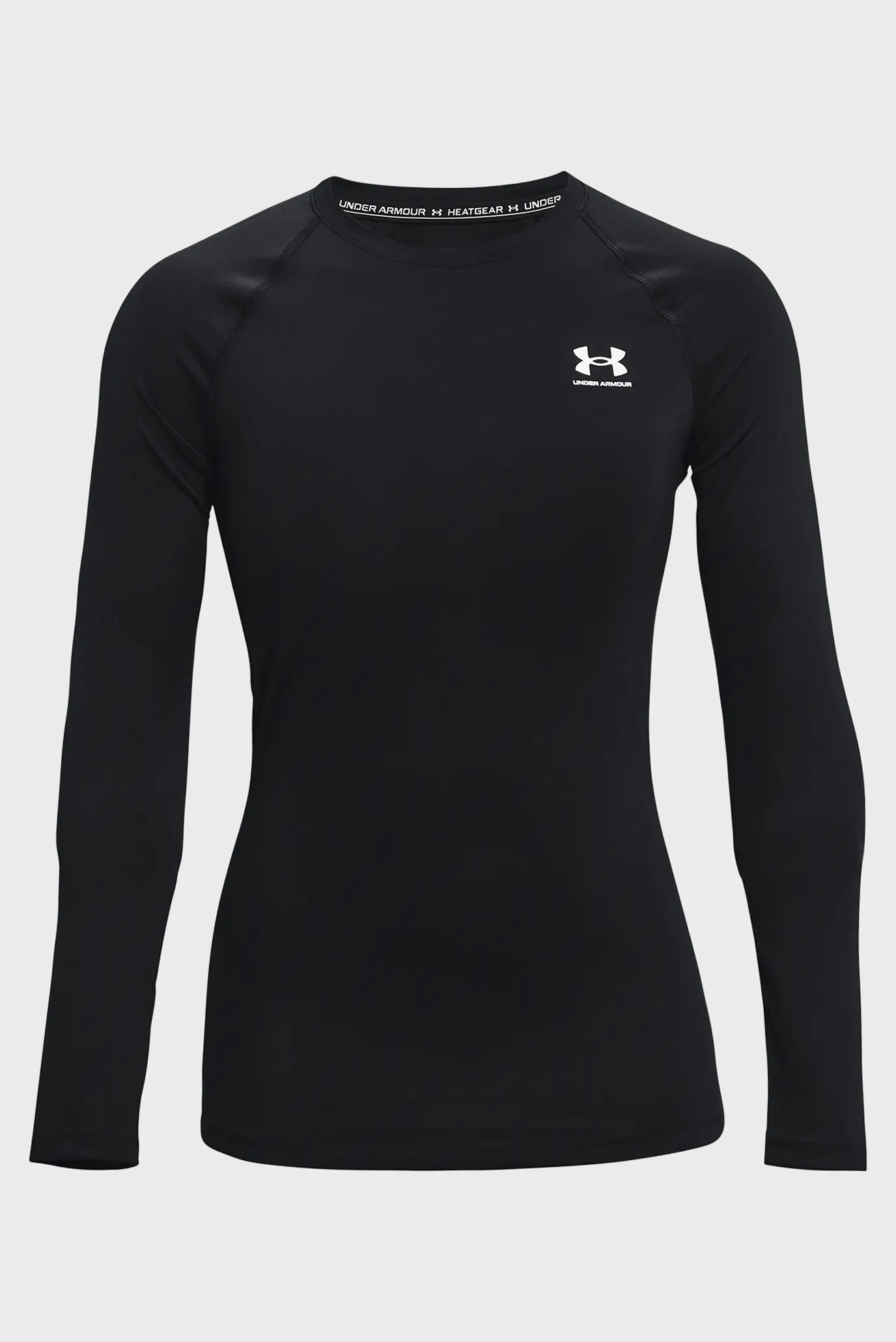 Жіночий чорний лонгслів UA HG Authentics Comp LS 6