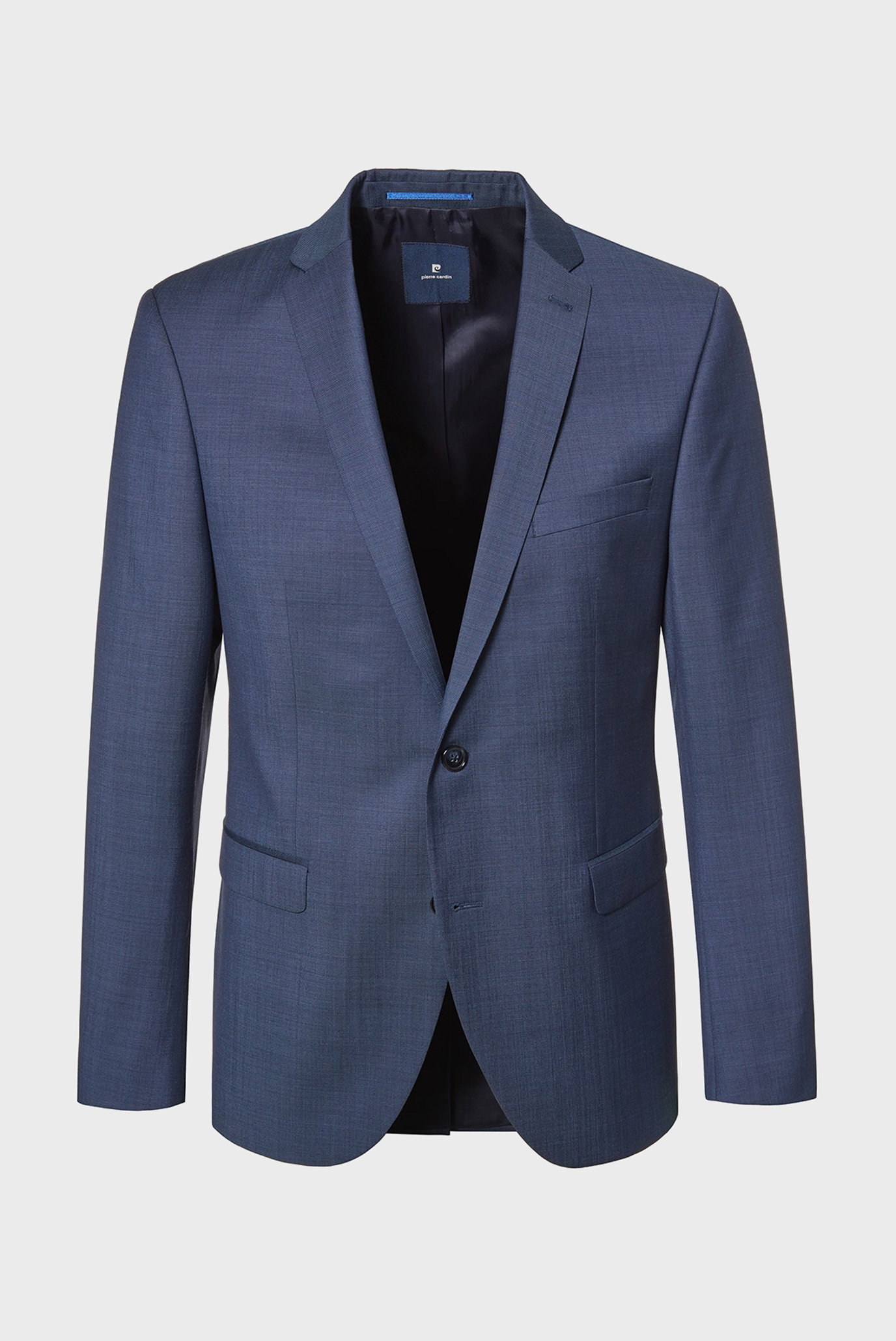 Мужской синий шерстяной пиджак 1
