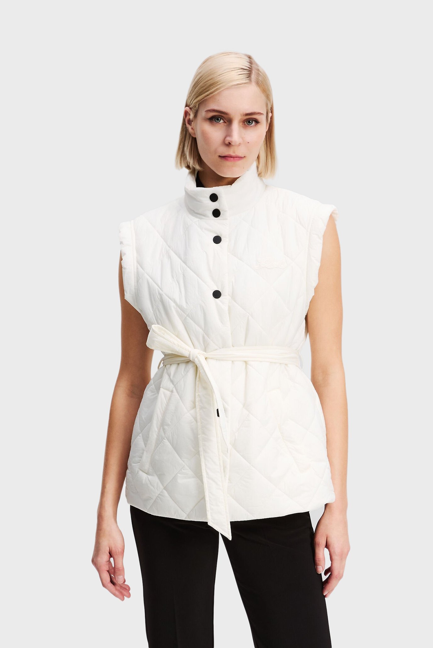Женский белый жилет LIGHTWEIGHT Белый XL Karl Lagerfeld A3W15045 Женский белый жилет LIGHTWEIGHT Белый XL Karl Lagerfeld A3W15045