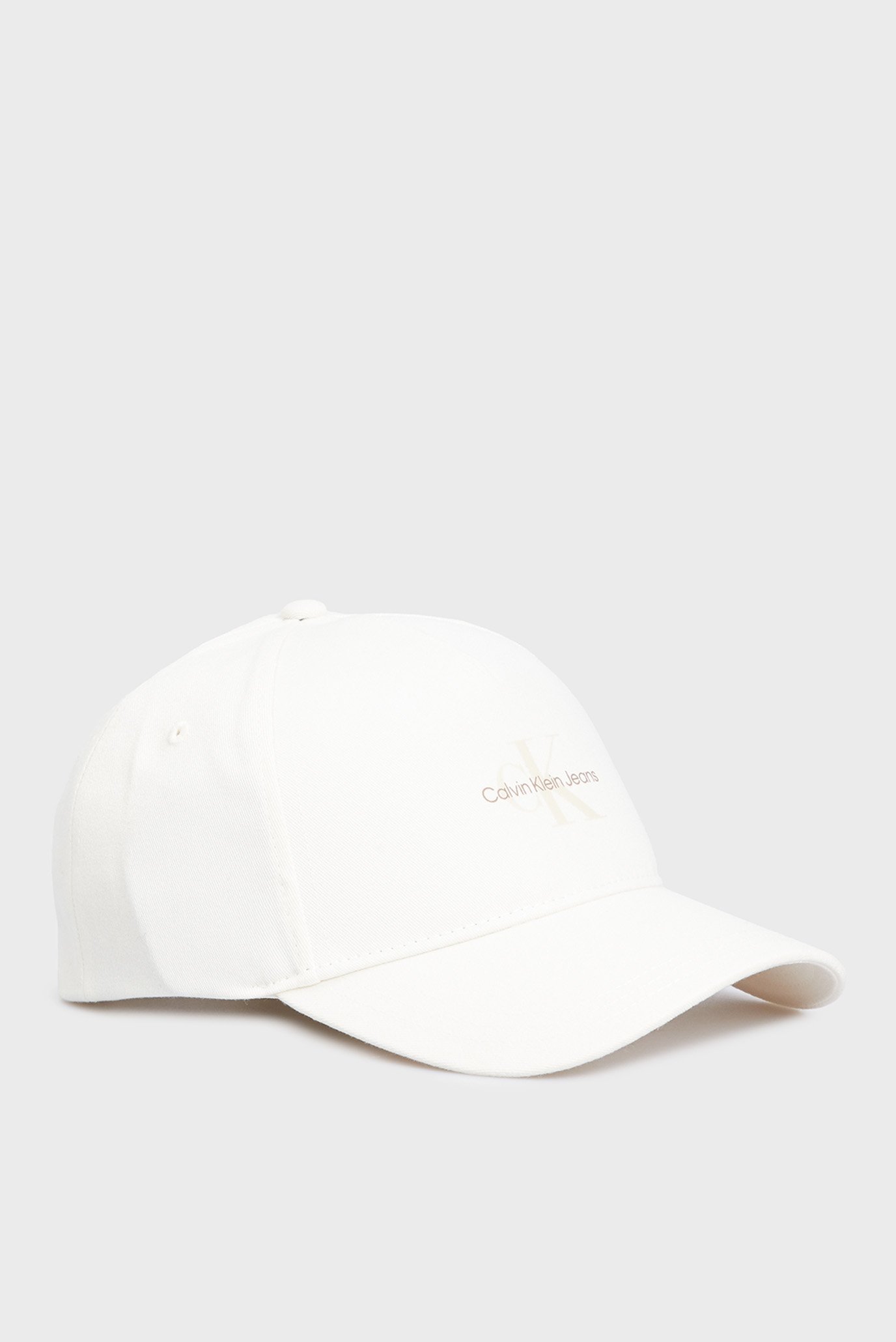 Женская белая кепка MONO LOGO PRINT CAP 1