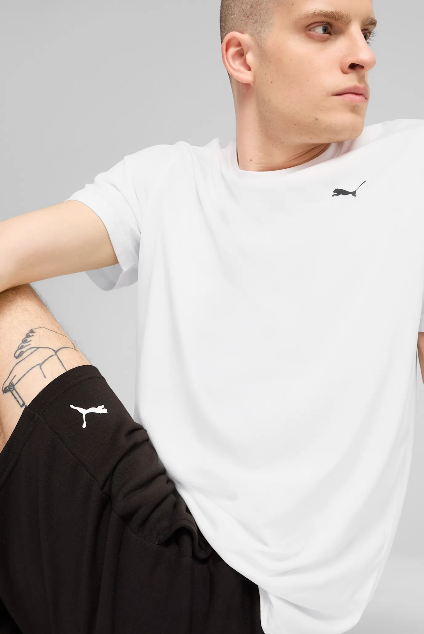 Чоловіча біла футболка TAD ESSENTIALS Solid Cat Tee Men 4