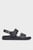 Чоловічі чорні шкіряні сандалі BACK STRAP W/ ICONIC PLAQUE