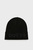 Чоловіча чорна шапка MAXI LOGO KNIT BEANIE