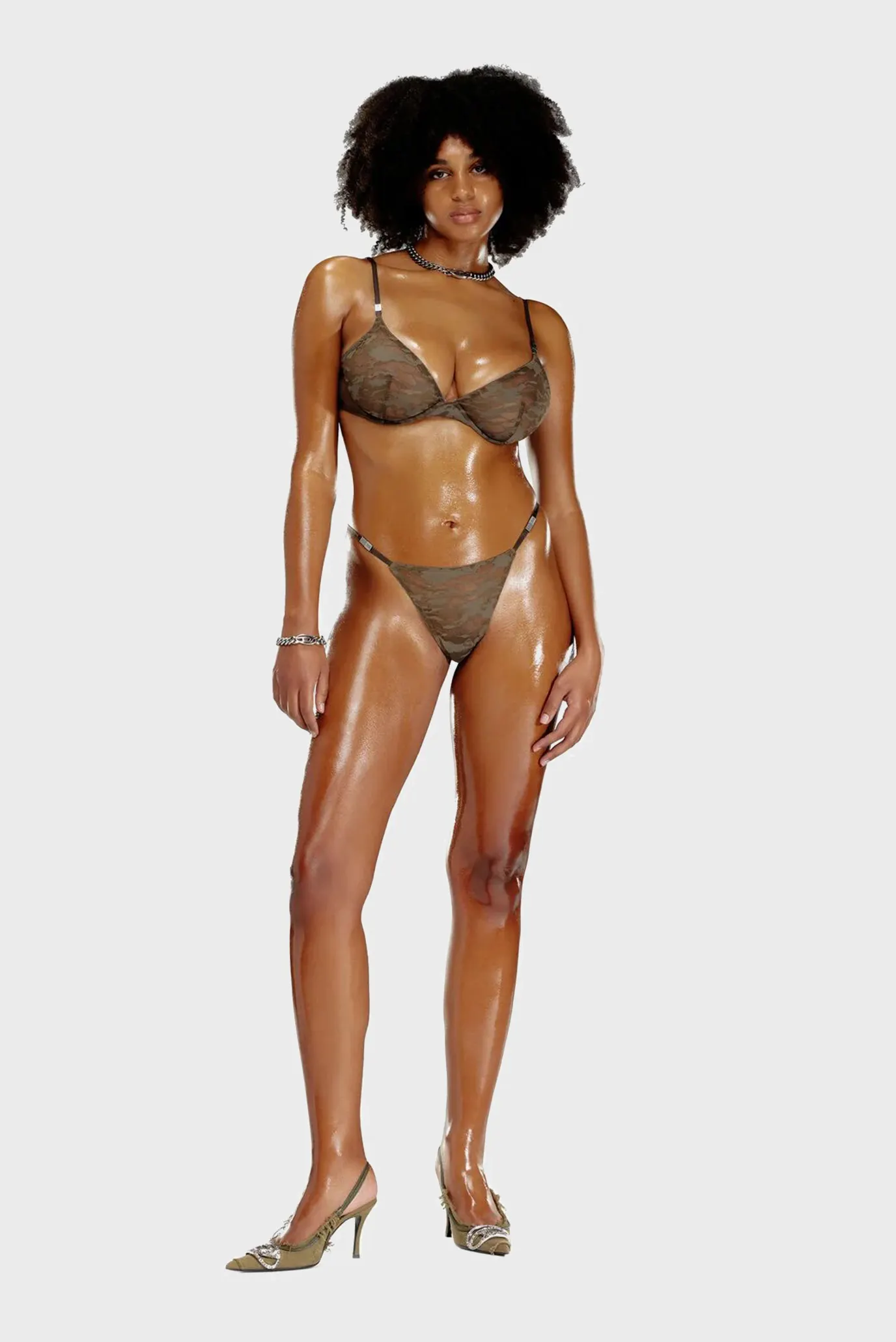 Жіночі коричневі трусики Diesel x Savage x Fenty 1