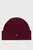 Жіноча бордова вовняна шапка