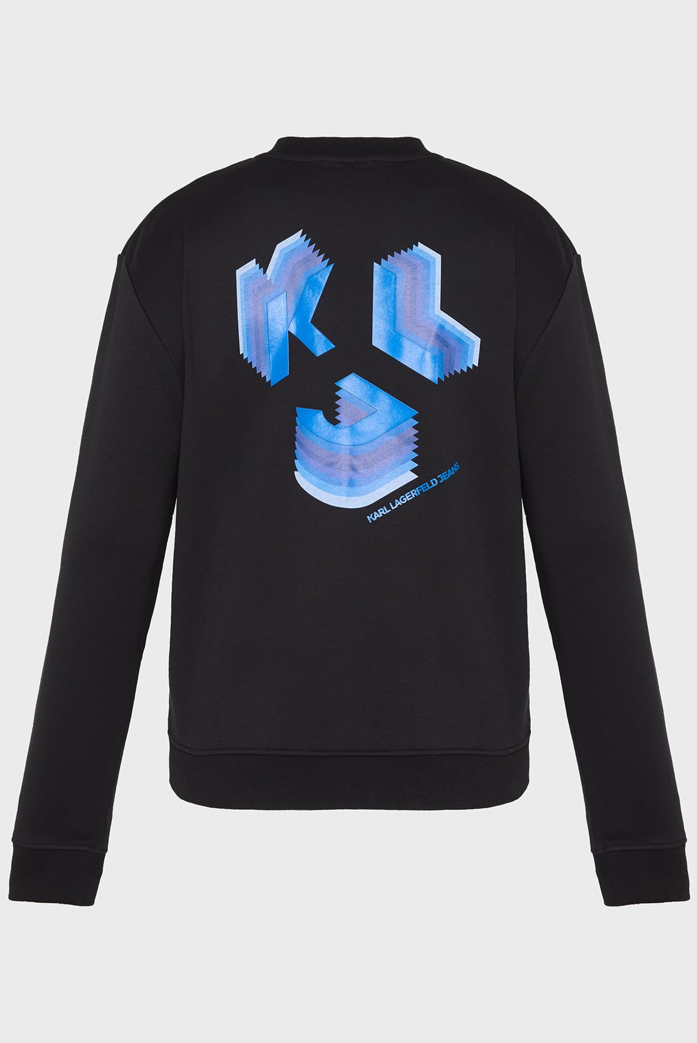 Чоловічий чорний світшот klj regular 3d monogram sweat 1