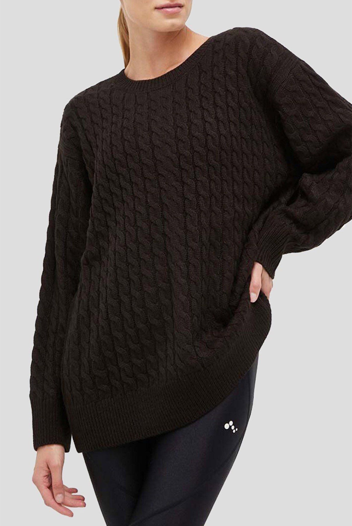 Женский черный свитер Черный S DKNY DP3T9512 Женский черный свитер Черный S DKNY DP3T9512