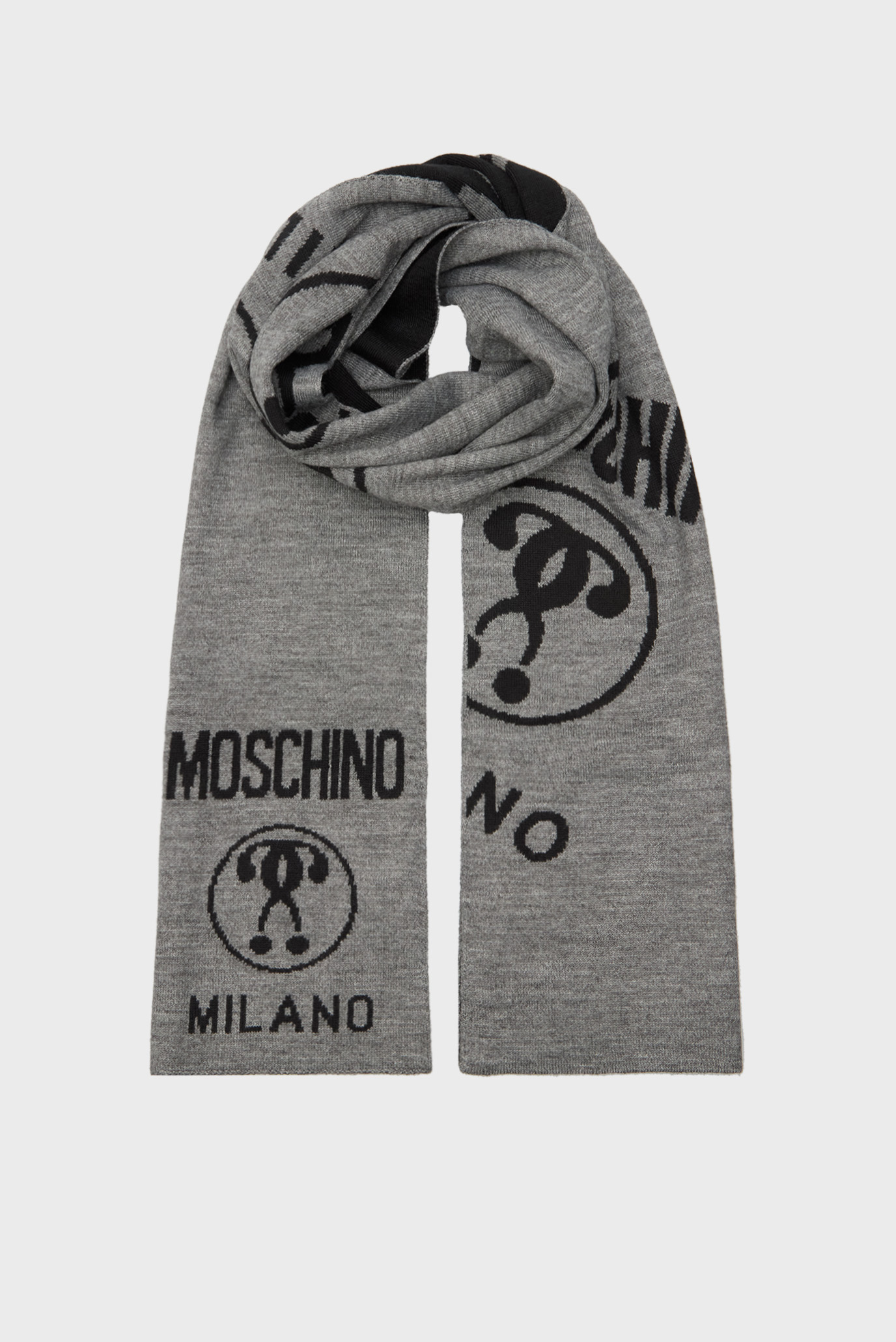 Женский шерстяной шарф с узором Разноцветный ONESIZE Moschino 50055 - M5145 Женский шерстяной шарф с узором Разноцветный ONESIZE Moschino 50055 - M5145