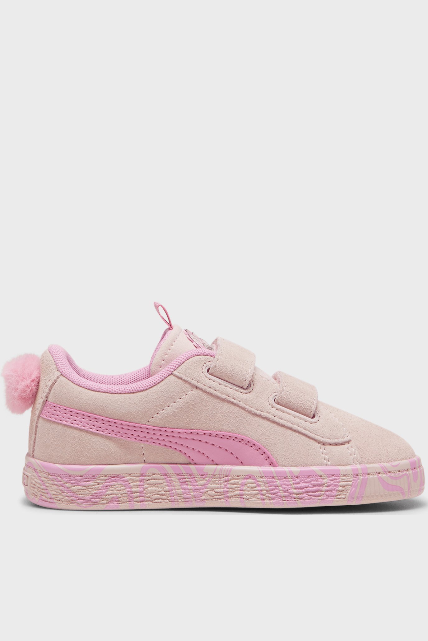 Детские розовые замшевые сникерсы PUMA x TROLLS Suede Classic Sneakers Kids 1