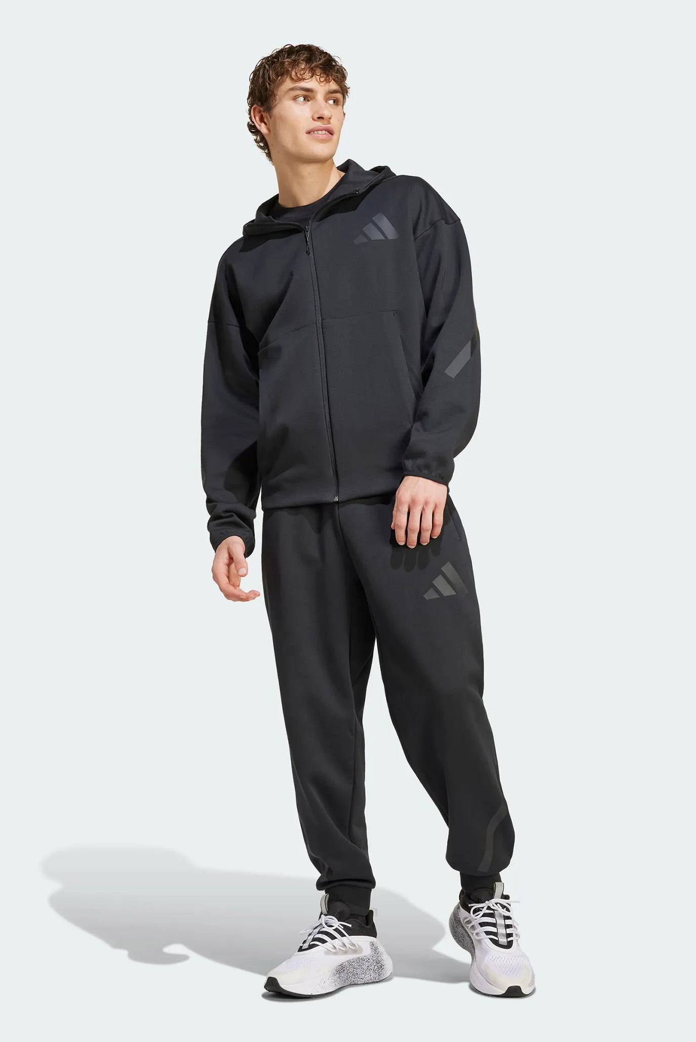 Чоловіче чорне худі New adidas Z.N.E. Full-Zip adidas JE7538