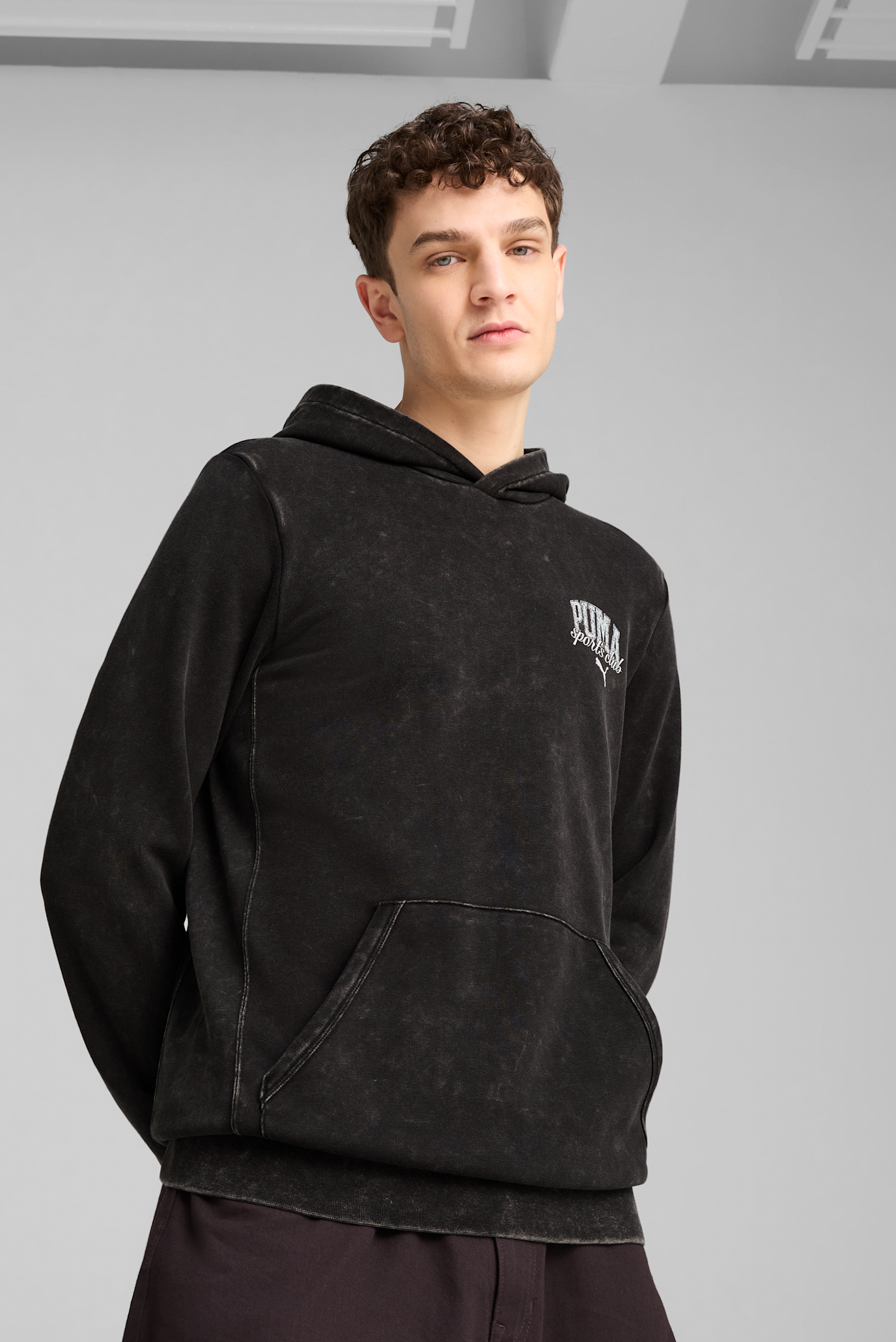 Мужское черное худи PUMA Class Washed Hoodie Men 1