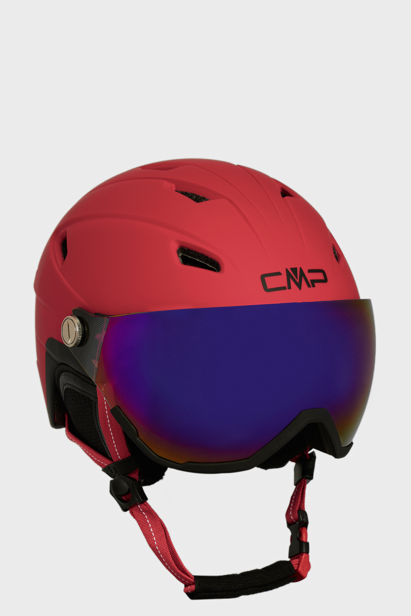 Красный горнолыжный шлем WJ-2 KIDS SKI HELMET WITH VISO 1