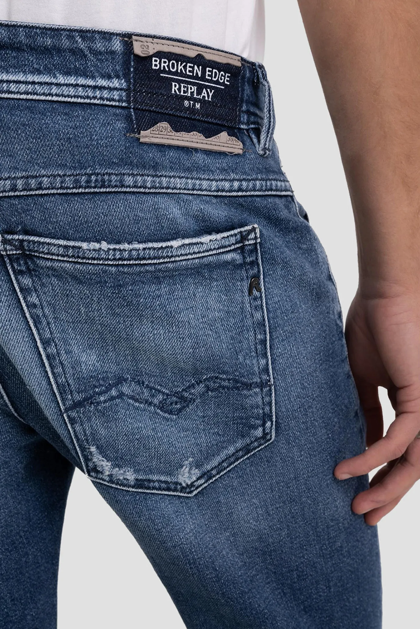 Чоловічі темно-сині джинси 6