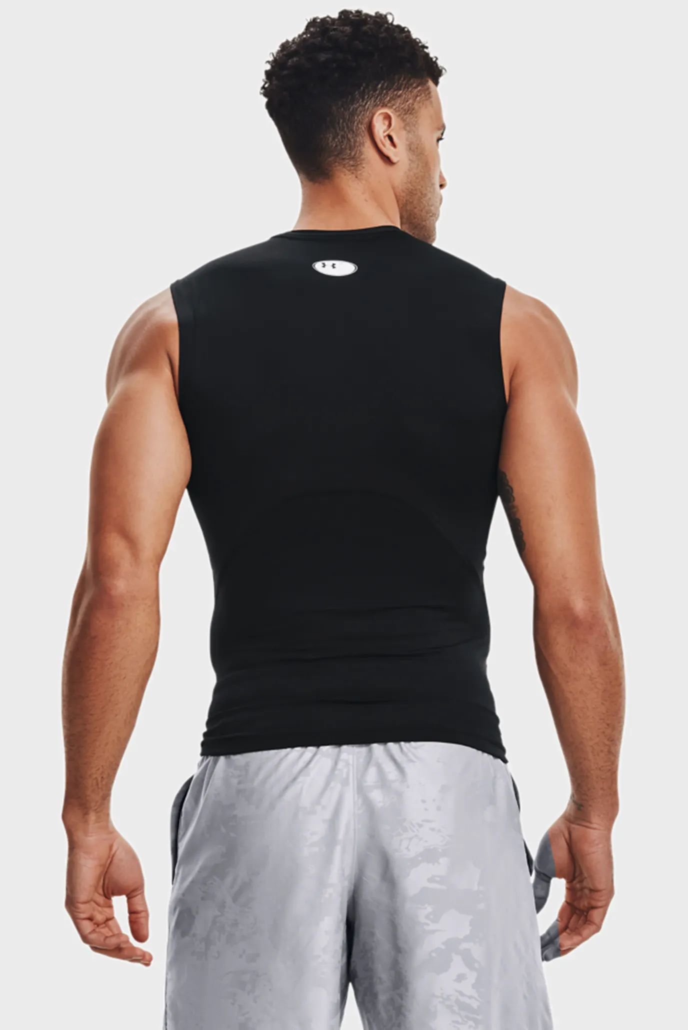 Мужская черная майка UA HG Armour Comp SL 3