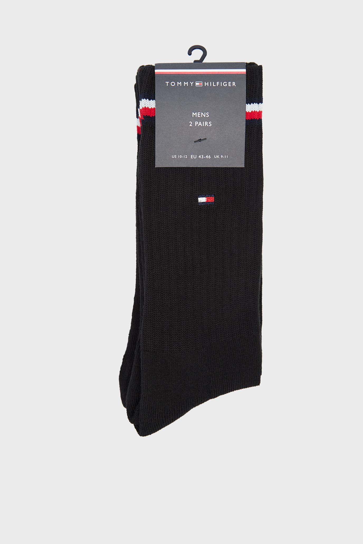 Мужские черные носки (2 пары) TH MEN ICONIC SOCK 1