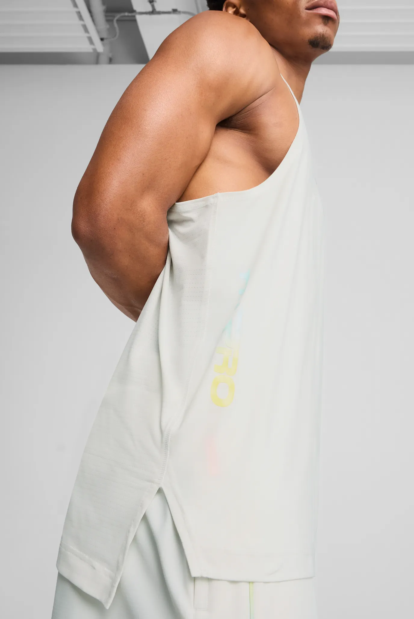 Чоловіча світло-сіра майка All-Pro Singlet Men 5